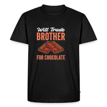 Frère agira-t-il un poison pour les dents sucrées - T-shirt Premium bio Homme - noir - Devant - Nico (187cm)