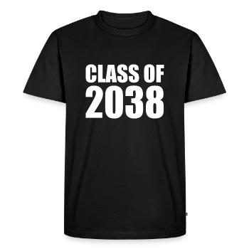 Class of 2038 - T-shirt Premium bio Homme - noir - Devant - Nico (187cm)