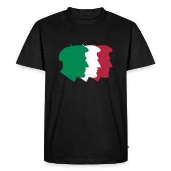 basque people - T-shirt Premium bio Homme - noir - Devant - Nico (187cm)