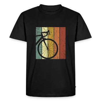 Bikepacking vélo de route vélo de gravier - T-shirt Premium bio Homme - noir - Devant - Nico (187cm)