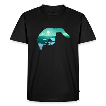 Coati - Men's Premium Organic T-Shirt - black - Front - Nico (187cm)