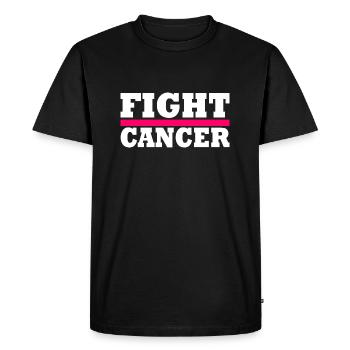 Fight cancer - T-shirt Premium bio Homme - noir - Devant - Nico (187cm)
