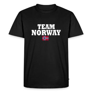 Team norway - Men's Premium Organic T-Shirt - black - Front - Nico (187cm)
