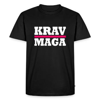 Krav maga - T-shirt Premium bio Homme - noir - Devant - Nico (187cm)