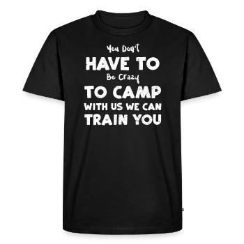 Vous n’avez pas besoin d’être fou pour ca... - T-shirt Premium bio Homme - noir - Devant - Nico (187cm)
