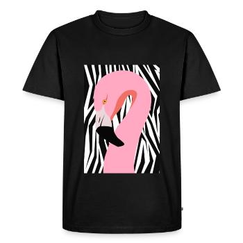 multisegment Flamingo - T-shirt Premium bio Homme - noir - Devant - Nico (187cm)