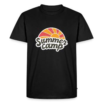 Summer camp Clothing Shirt Cap Cup - Men's Premium Organic T-Shirt - black - Front - Nico (187cm)