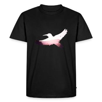 Hummingbird - Men's Premium Organic T-Shirt - black - Front - Nico (187cm)