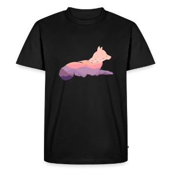 Loup - T-shirt Premium bio Homme - noir - Devant - Nico (187cm)