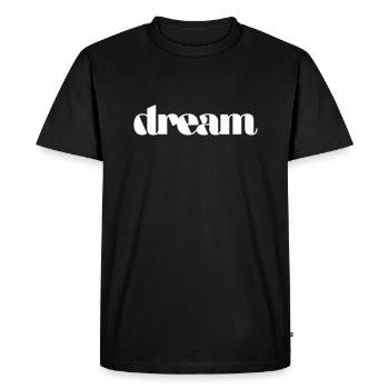 Rêve - T-shirt Premium bio Homme - noir - Devant - Nico (187cm)