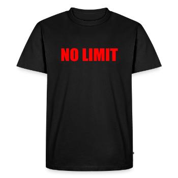 No limit - T-shirt Premium bio Homme - noir - Devant - Nico (187cm)