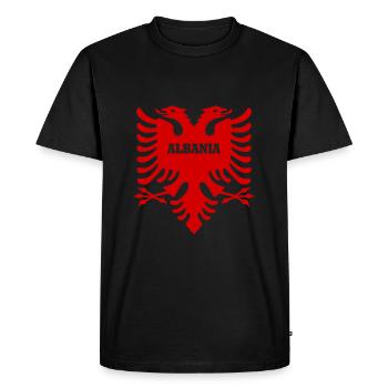 Albanie - T-shirt Premium bio Homme - noir - Devant - Nico (187cm)