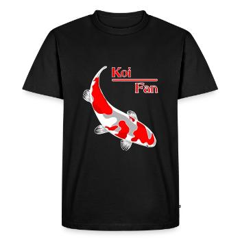Koi - carpe - poisson - T-shirt Premium bio Homme - noir - Devant - Nico (187cm)