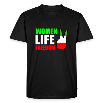 Women life freedom - T-shirt Premium bio Homme - noir - Devant - Nico (187cm)