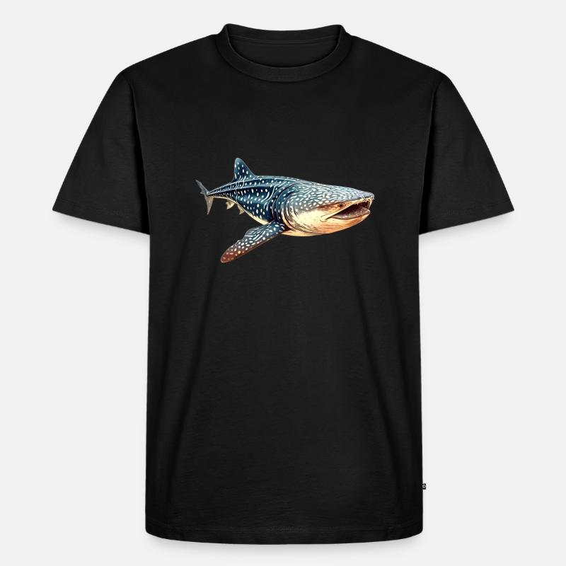 Walhai - Männer Premium Bio T-Shirt - Schwarz
