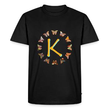 Papillons E 56 K - T-shirt Premium bio Homme - noir - Devant - Nico (187cm)