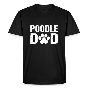 Caniche Papa Caniche Chiens - T-shirt Premium bio Homme - noir - Devant - Nico (187cm)
