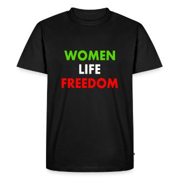 Women life freedom - T-shirt Premium bio Homme - noir - Devant - Nico (187cm)