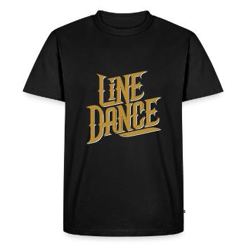 Line Dance Design for Dancers and Dance Group - Men's Premium Organic T-Shirt - black - Front - Nico (187cm)