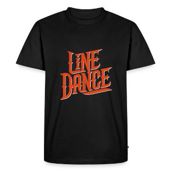 Line Dance Design for Dancers and Dance Group - Men's Premium Organic T-Shirt - black - Front - Nico (187cm)