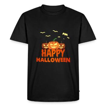 Happy halloween - T-shirt Premium bio Homme - noir - Devant - Nico (187cm)