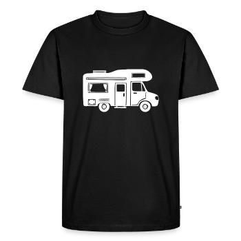 Motorhome Camping Caravan - Men's Premium Organic T-Shirt - black - Front - Nico (187cm)