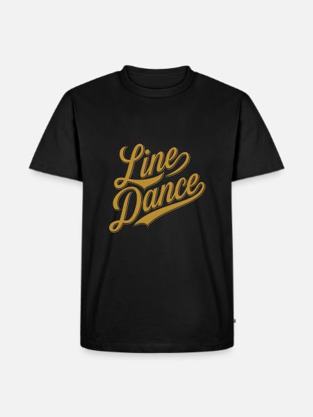 Line Dancing Country Dance Tanzen - Men's Premium Organic T-Shirt - black