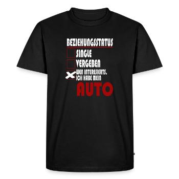 Car Driver Shirt - Men's Premium Organic T-Shirt - black - Front - Nico (187cm)