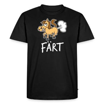 Pferd - Männer Premium Bio T-Shirt - Schwarz - Vorne - Nico (187cm)