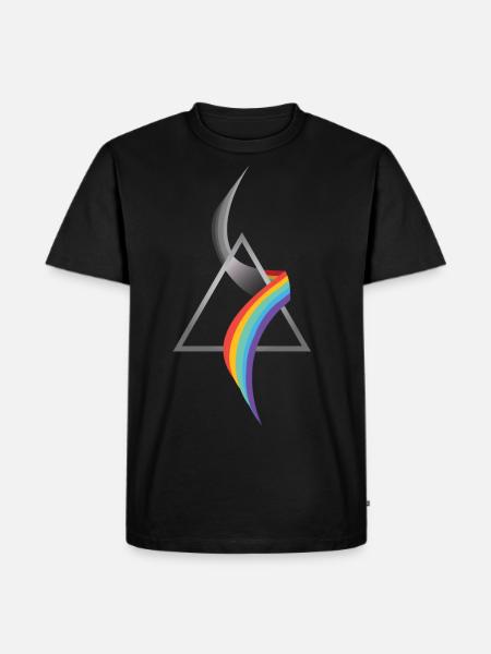 Optics refraction - Men's Premium Organic T-Shirt - black