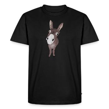 Tshirt à la recherche d'âne rigolo Idée cadeau pour Ese - T-shirt Premium bio Homme - noir - Devant - Nico (187cm)