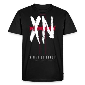 XN Loyalty by ART8NS - Men's Premium Organic T-Shirt - black - Front - Nico (187cm)