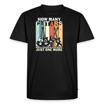 You can Never have too many Guitars Guitar Player - Men's Premium Organic T-Shirt - black - Front - Nico (187cm)