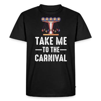 Motif de cirque pour les fans de Krimes et de clowns - T-shirt Premium bio Homme - noir - Devant - Nico (187cm)
