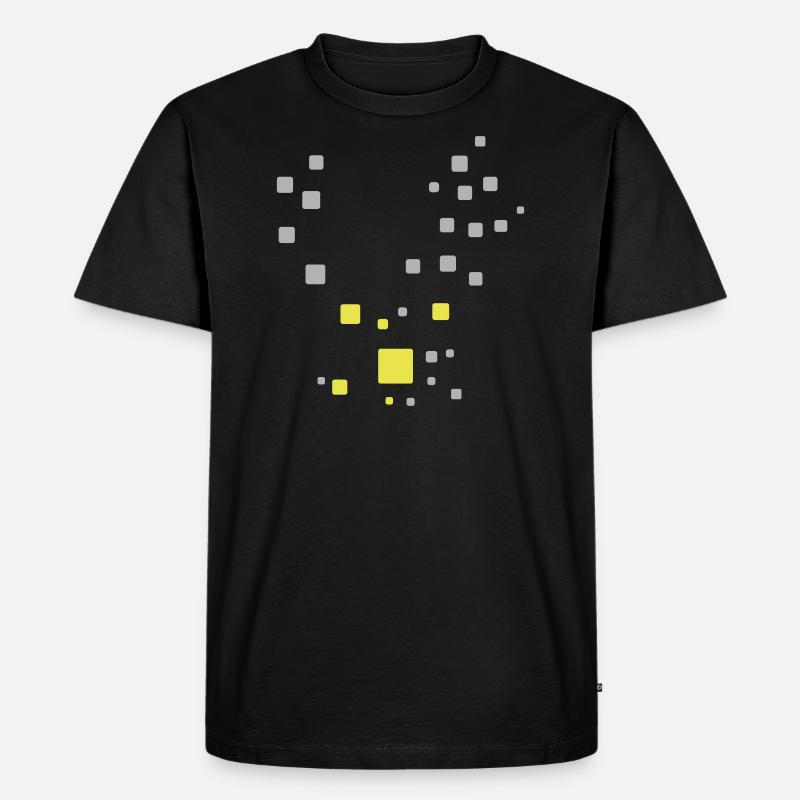 Art Deco Muster - Abstrakt - Männer Premium Bio T-Shirt - Schwarz
