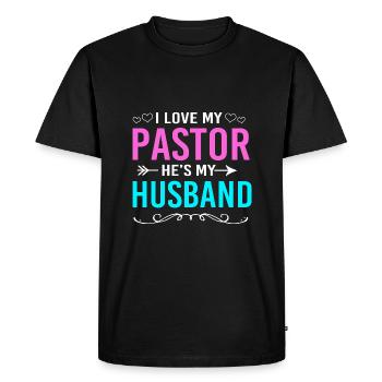 Pasteur - T-shirt Premium bio Homme - noir - Devant - Nico (187cm)