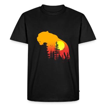 Sabre-toothed tiger - Men's Premium Organic T-Shirt - black - Front - Nico (187cm)