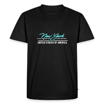 New York, New York - T-shirt Premium bio Homme - noir - Devant - Nico (187cm)