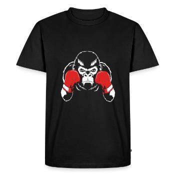 Gorilla - Men's Premium Organic T-Shirt - black - Front - Nico (187cm)