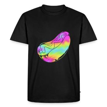 Hot Dog Snack - Men's Premium Organic T-Shirt - black - Front - Nico (187cm)