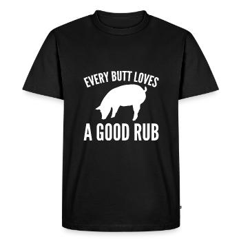 Barbecue - T-shirt Premium bio Homme - noir - Devant - Nico (187cm)