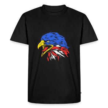 4 juillet Couleurs nationales Fête nationale des États-Unis - T-shirt Premium bio Homme - noir - Devant - Nico (187cm)