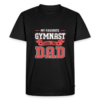 Athlétisme - T-shirt Premium bio Homme - noir - Devant - Nico (187cm)