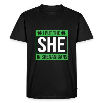 Manigance - T-shirt Premium bio Homme - noir - Devant - Nico (187cm)