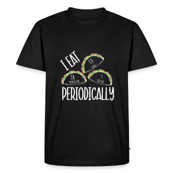 Tableau périodique - T-shirt Premium bio Homme - noir - Devant - Nico (187cm)
