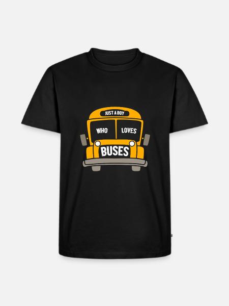 School Bus Driver School Bus - Men's Premium Organic T-Shirt - black