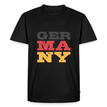 Germany - Men's Premium Organic T-Shirt - black - Front - Nico (187cm)