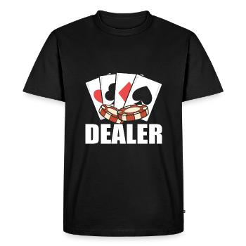 Blackjack Black Jack - Men's Premium Organic T-Shirt - black - Front - Nico (187cm)