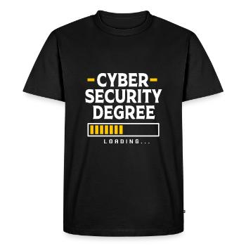 Cybersecurity Cyber Programmer Hacker - Men's Premium Organic T-Shirt - black - Front - Nico (187cm)