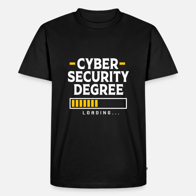 Cybersecurity Cyber Programmer Hacker - Men's Premium Organic T-Shirt - black